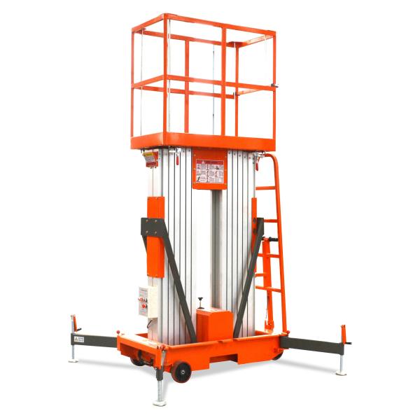 4*6V/225Ah Hydraulic Scissor Lift Table 1km/h Travel Speed Raised 2.43m-10m Load