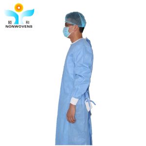120*140cm SMS Material Gowns ISO13485 EN13795 Certification Disposable Surgical