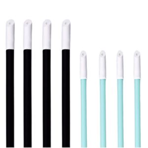 Detailing Swabs Polyurethane Material Head Black PP Stick PU Cleaning Swab Foam Solvent Sponge Swabs