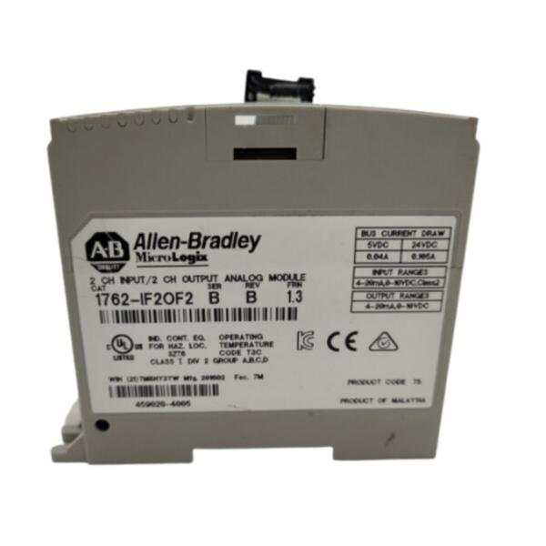 1762-IF2OF2 - 2CH 4-20mA IO Isolated - Industrial Small-System Rugged Din-Rail