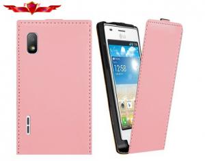 Wholesale Genuine LG E612 Optimus L5 Flip Leather Cases 100% Real Leather Good Quality from china suppliers