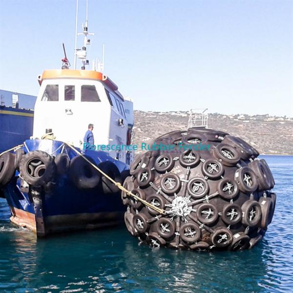Quality Yokohama Pneumatic Rubber Fender With Chain And Tire Net for sale