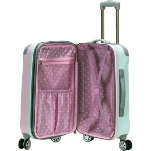 Expandable Luggage with Spinner Wheels, Multicolor, Carry-On 20-Inch