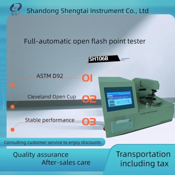 Quality Automatic open cup flash point tester  Cleveland open cup method and ASTM D 92 Standard Turbine oil test instrument for sale