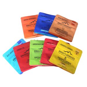 Matte Finished Stand Up Pouch for Gummies , Zipper Aluminum Laminated Foil Pouch