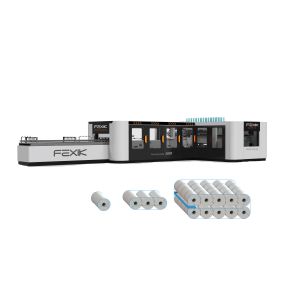 Multiple paper roll wrapping machine toilet tissue making machine