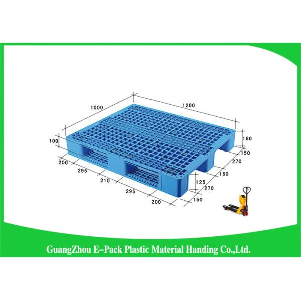 Quality Higah Load Capacity Industrial Plastic Pallets , Stackable Recycled Plastic Pallets for sale