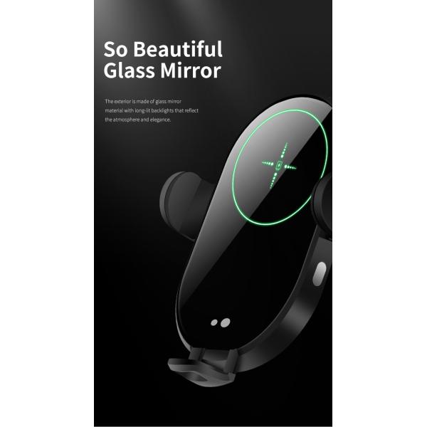 15W Wireless Car Charger Adapter Mobile Phone Holder Air Vent Mount Suction Qi Charge