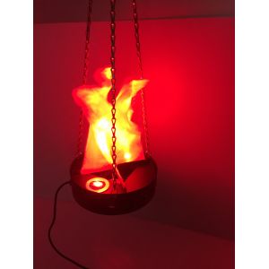 red led silk flame light with iron shell