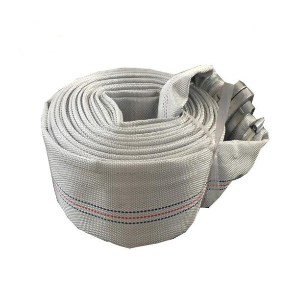 White Fire Hose Reel And Cabinet Fire Hydrant Hose 10m - 30m Length For