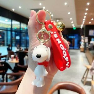 Wholesale Snoopy Peanuts (red) Charlie Brown Keyring 3D PVC Key Chain Hand Made from china suppliers
