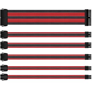 ATX 24P 4+4 GPU 6+2 PCI-E 6 PCI-E PSU Extension Cable 18AWG Softest PET Braided