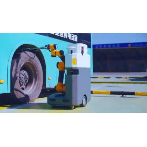 Collaborative Industrial Robot AUBO i3 With AGV For Material Handing As Cobot