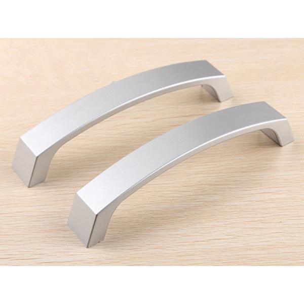 160mm Arched Square ABS Plastic Cabinet Handle Pearl Silver Refrigeator Door Pulls Simple Modern Dresser Knobs