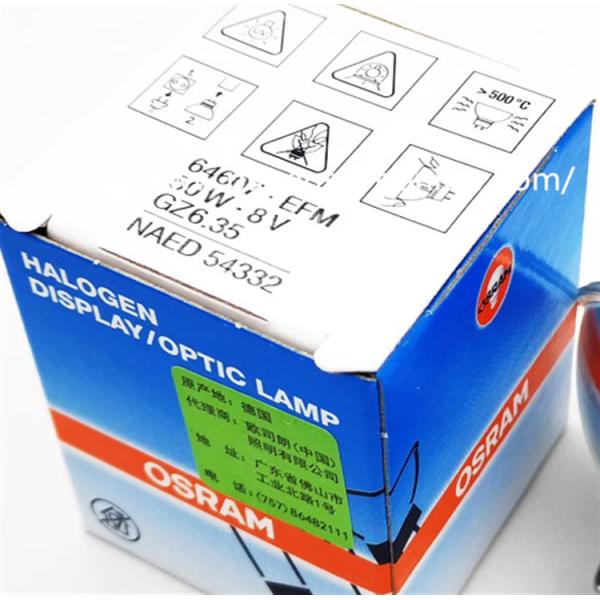 Quality OSRAM Halogen Lamp Cup Enzyme Reader Bulb MK3 EFM 64607 8V 50W Halogen Tungsten Cup Lamp for sale