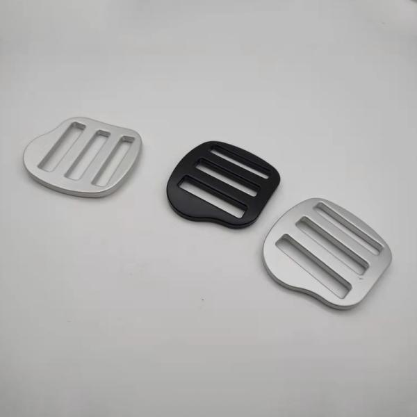Quality 2.8mm Thick Aluminium Adjustable Slide Buckles G Hooks For Webbing for sale