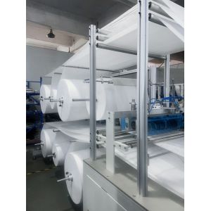 Ultrasonic Pocket Filter Making Machine With Trapezoidal Bag Appearance And Neat