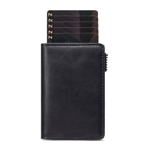 2024 Design PU RFID Aluminum Alloy Anti-theft Credit Card Holders Wallet for