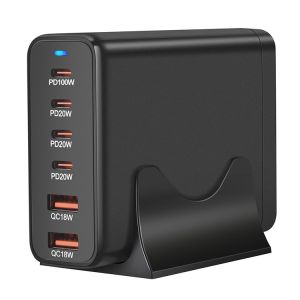 2024 PD100W USA UK AU EU Plug Charger Station Custom Logo Portable Multi-Port