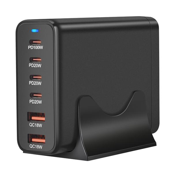 2024 PD100W USA UK AU EU Plug Charger Station Custom Logo Portable Multi-Port