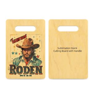 Personalized Sublimation Wood Cutting Board With Handle For Kitchen