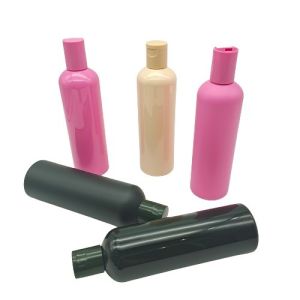 Smooth Body Lotion Bottle Frosted PET Plastic Shampoo Bottle 300 Ml Screen