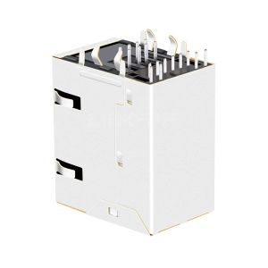 LPJU4281A64NL 1000 Base-T RJ45 Mag jack Dual USB Tab Up Orange&Green/Yellow Leds