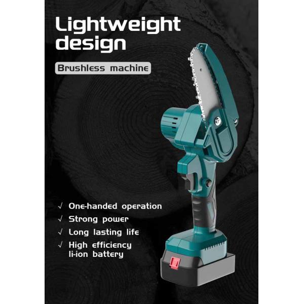 Portable Lithium Ion Chainsaw Rechargeable Woodworking Small Handheld Electric 4 Inch 6 Inch Felling Saw