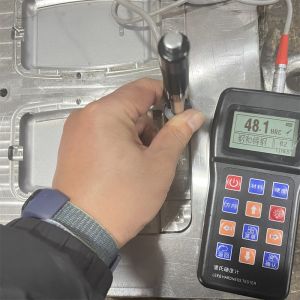 Soft Material TPE Overmold Over Mould With PC For Power Box Grey Color