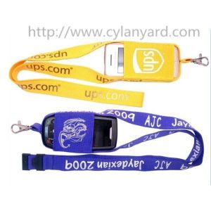 Functional stretchable mobile phone pouch lanyards, spandex mobile phone holder