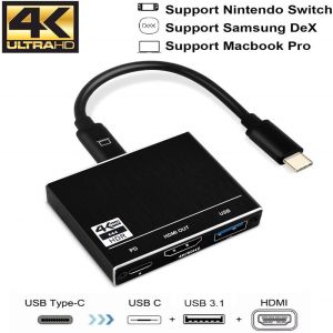 ROHS 40g Type C To HDMI 4K*2K 3840*2160 USB C Hub