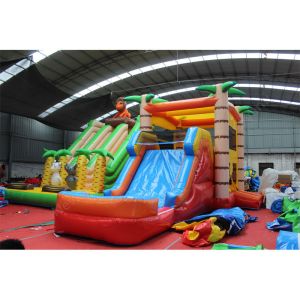 Wholesale Customized Color and Size Kids Bounce House with Slide Commercial Grade from china suppliers