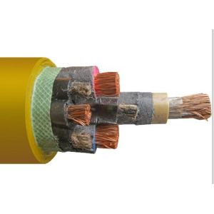 Multicore Rubber Flexible Cable 3.6 / 6 KV With Monitoring Copper Braiding