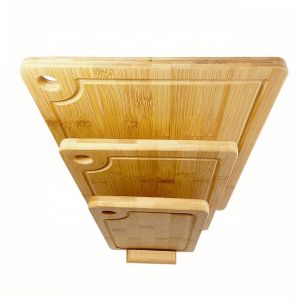Rectangle BAMBOO Cutting Board with Juice Groove Essential Kitchen Tool
