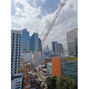 6000kg Luffing Jib Tower 6 Ton Crane Skyscraper Crane QTD80-6