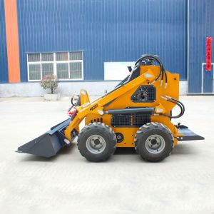 Wholesale Factory Price Various Attachment Skid Steer Loader Wheel Mini Skid Steer Loader with Bucket from china suppliers