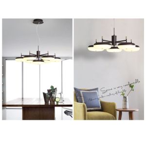 Modern monochrome energy-saving light source acrylic simple chandelier