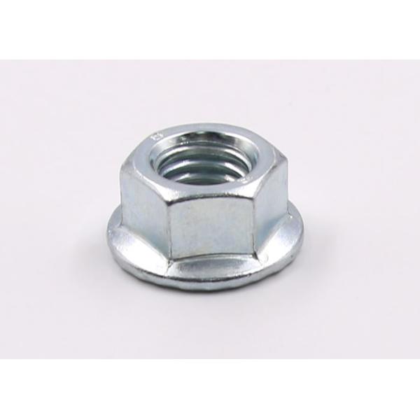 Quality Galvanized DIN6923 Steel Grade 8 Hex Flange Nuts with Serrations for sale
