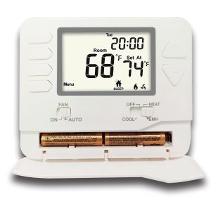 24V Heat Pump 2H1C Programmable Thermostat with LCD Display