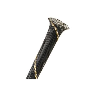 Wholesale 23mm Expandable Braided Cable Sleeving Black PET Monfilament For Cable Management from china suppliers