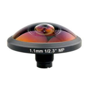 Wholesale Panoramic Lens 1.1mm 250 degree F2.4 12M 300lp/mm m12 s mount fisheye lens for 1/2.3″ sensor size from china suppliers