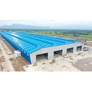 Metal Structural Steel Warehouse Install Online Guide Support On-site Install