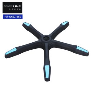 Wholesale Black Office Chair Swivel Base Smooth Movement Radius 340mm With Wheels from china suppliers