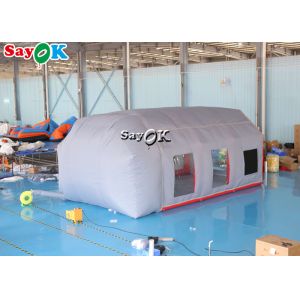 Inflatable Work Tent Gray Air Tight Inflatable Tent Car Spray Booth Waterproof