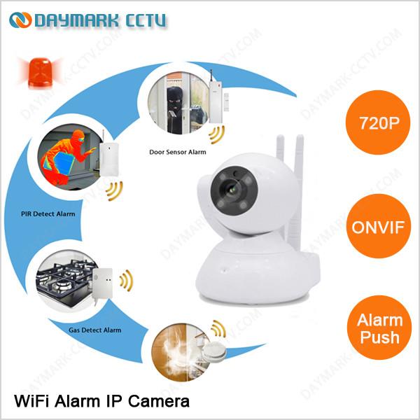 Quality Support RF433 sensors WIFI Smart home monitoring alarm ip camera system for sale