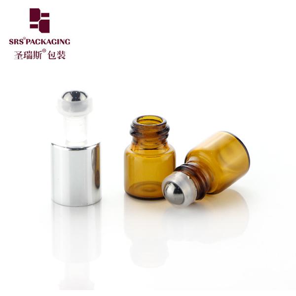 BLP-1ML Portable Mini Sample Size Empty Transparent Glass Bottle Roller Packaging