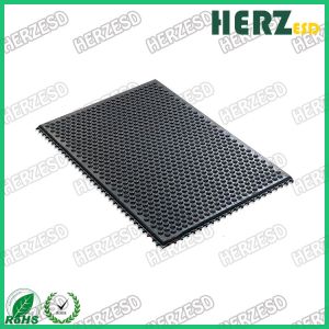 Durable Splicable ESD Rubber Mat / Anti Static Floor Mat Patented Ventilated