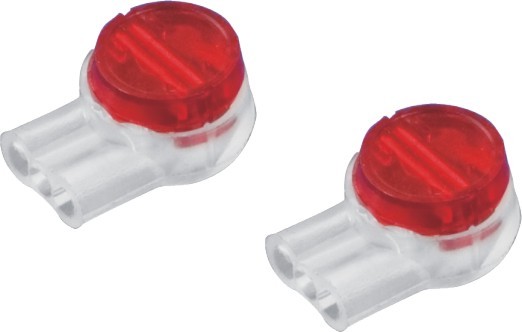 UR Inline Wire Splice Connector Insulation Displacement Red For Two Or Three
