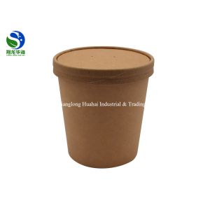 85oz Biodegradable food packing paper bucket for popcorn fried chicken