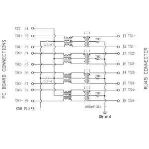 HFJ11-1G16E-L12RL | LPJG4873GENL 1000Base-T RJ45 Single Port